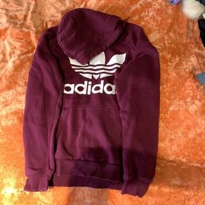 Men’s Adidas Burgundy Hoodie Sweatshirt